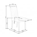 Стул HALMAR CLARION дуб медовый/riviera 91